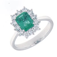 Anello Fanton Gioielli Donna ANELLI SMERALDO in Oro bianco Smeraldo 1.10 Ct FGSME060A1 - FGSME060A1